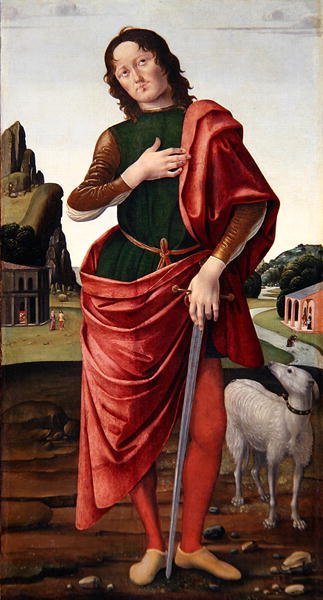 St. Julian the Hospitaller (olje på lerret) av Pietro Donzelli