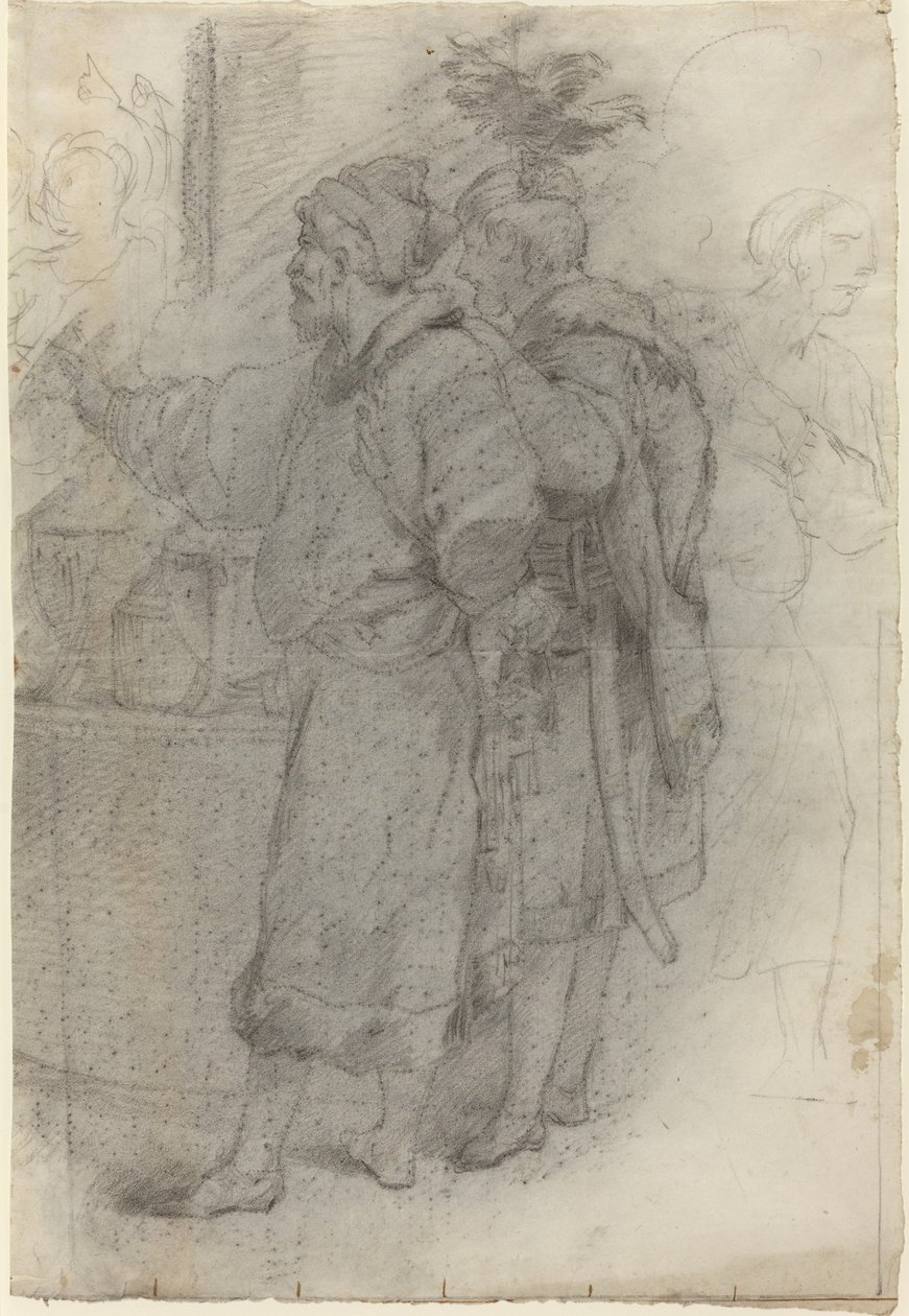 To stående hoffmenn av Pietro Fancelli