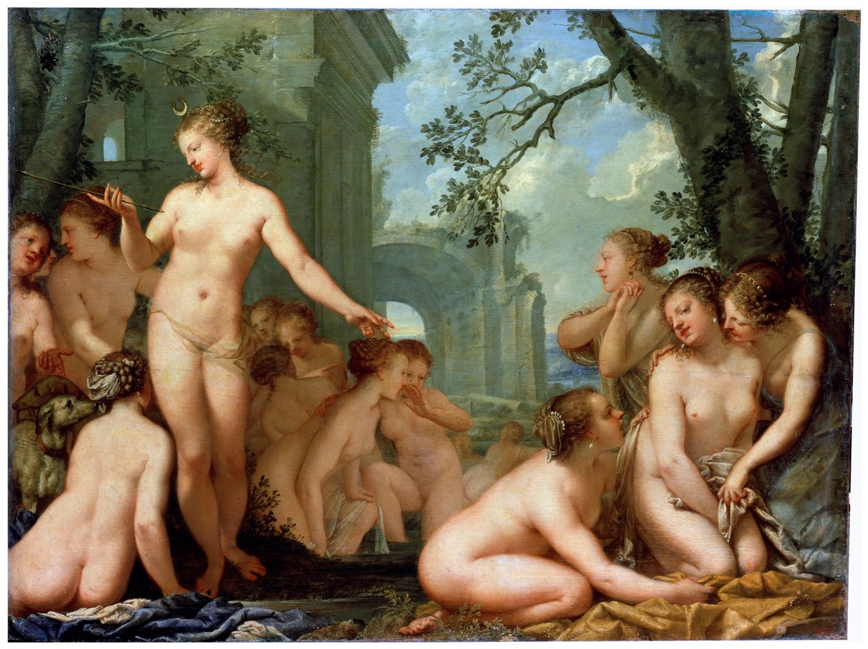 Diana og Callisto, 1600-tallet av Pietro Liberi