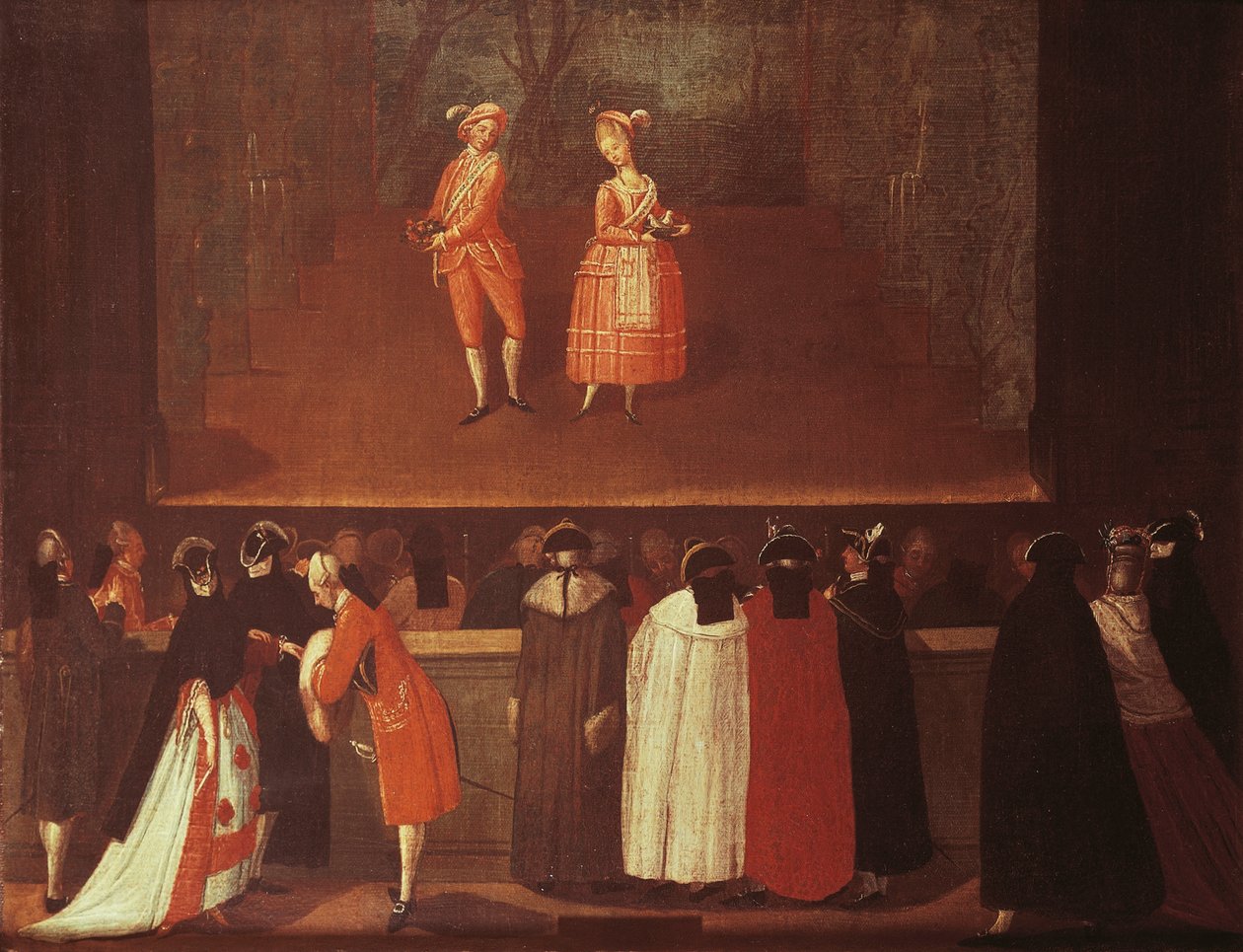 Interval, fra School of Pietro Longhi av Pietro Longhi