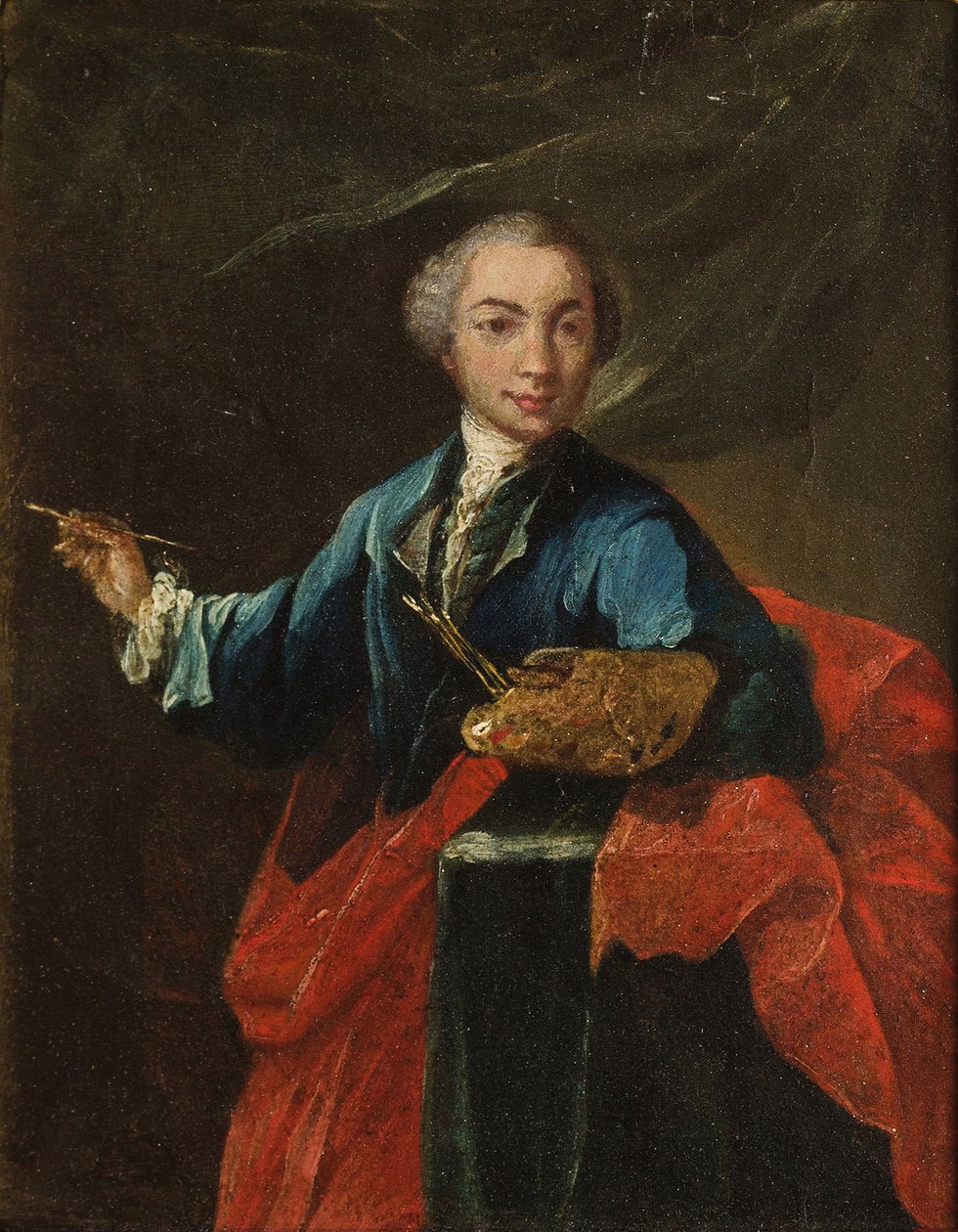 Selvportrett, ca. 1750. av Pietro Longhi