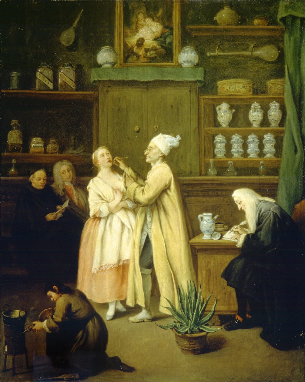 Apotekeren, ca. 1752 (olje på lerret) av Pietro Longhi