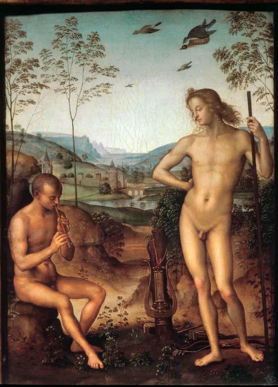 Apollo og Marsyas av Pietro Perugino
