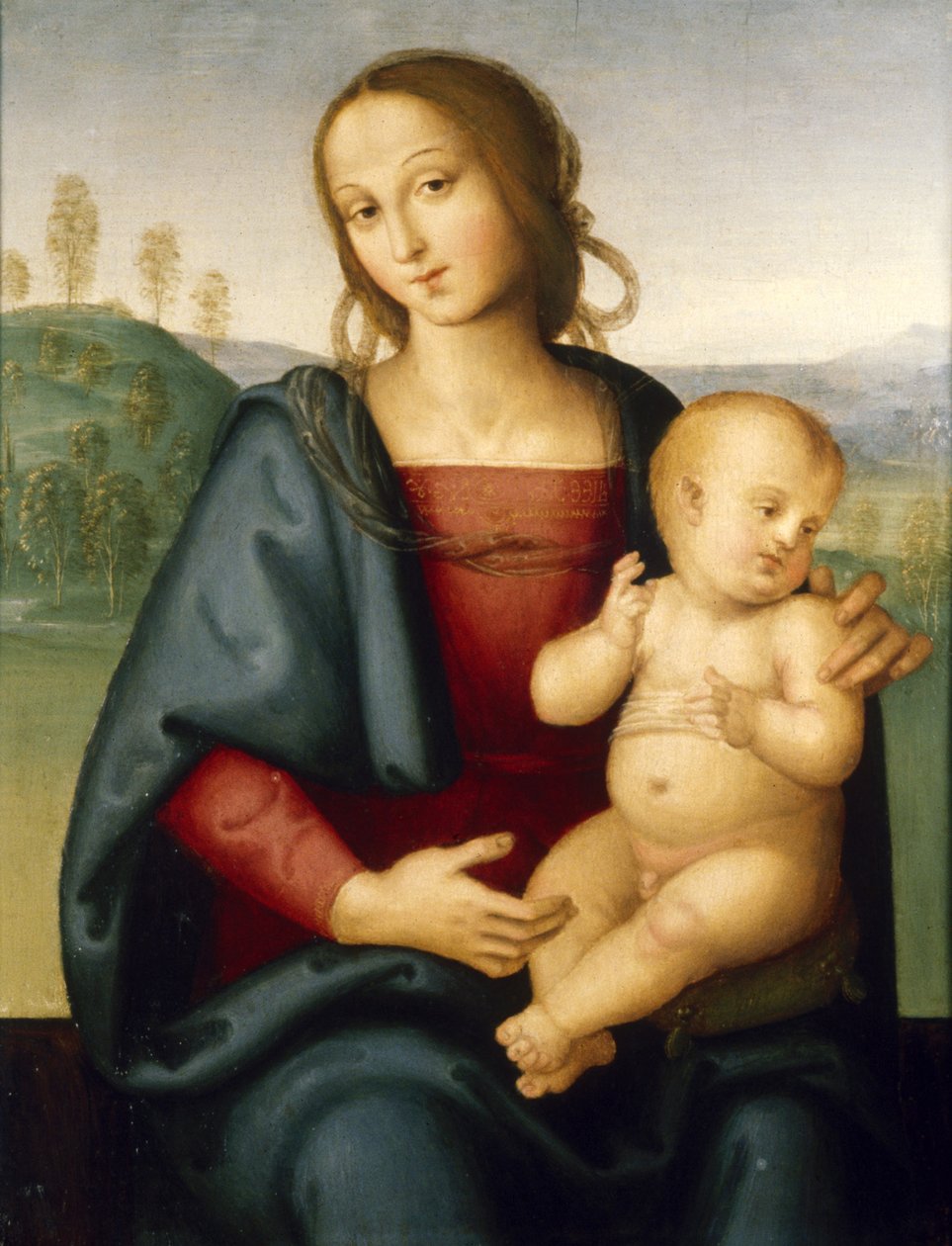 Madonna og barn, ca. 1520 av Pietro Perugino