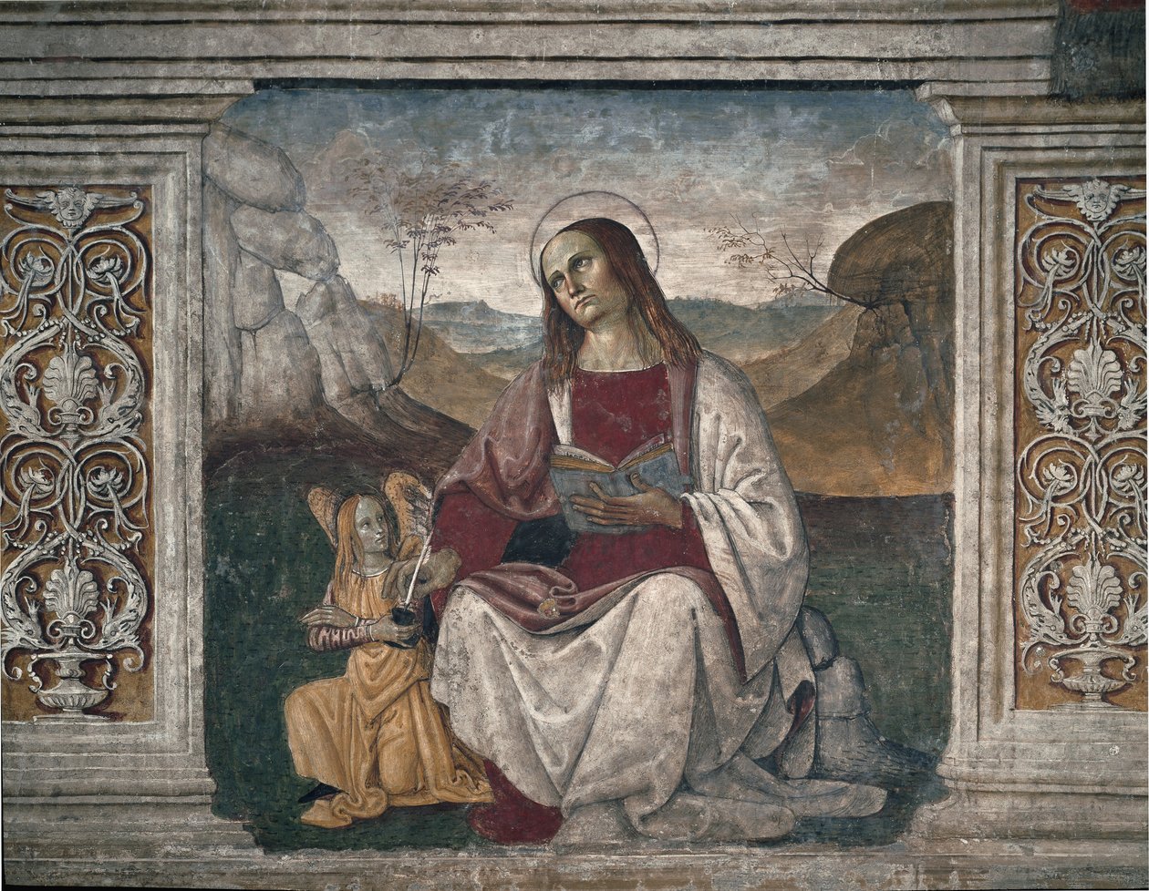 Den hellige Matteus evangelisten (fresco av Pietro Perugino