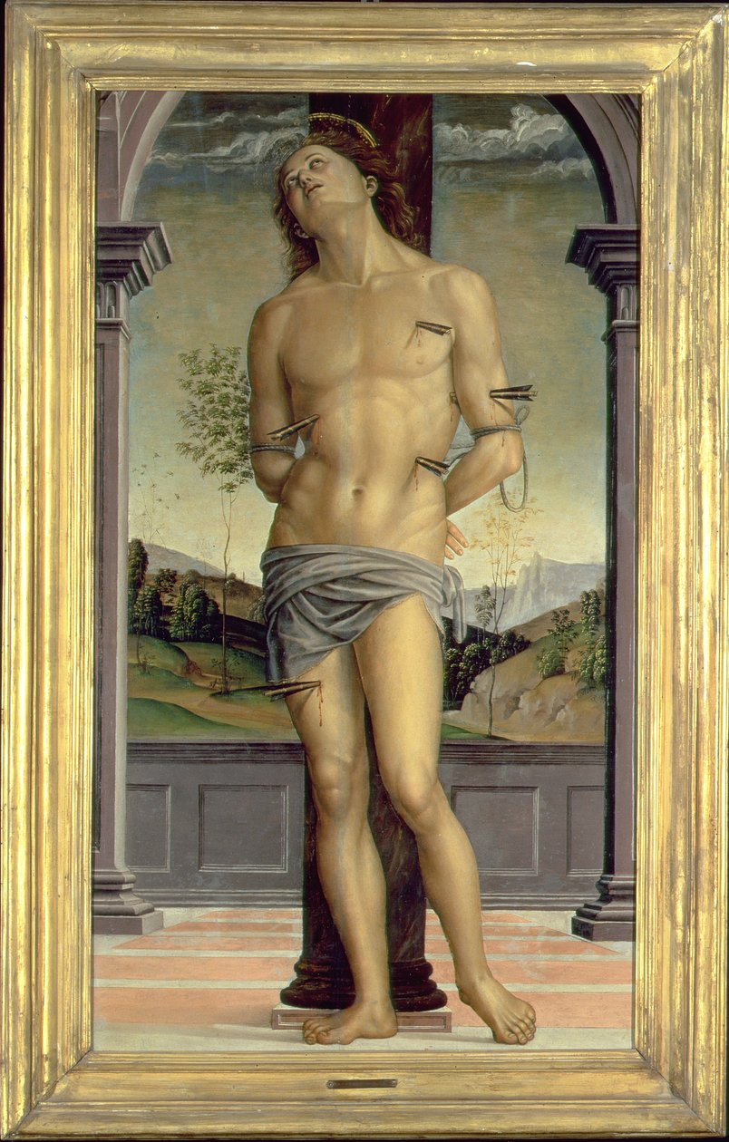 Sankt Sebastian av Pietro Perugino