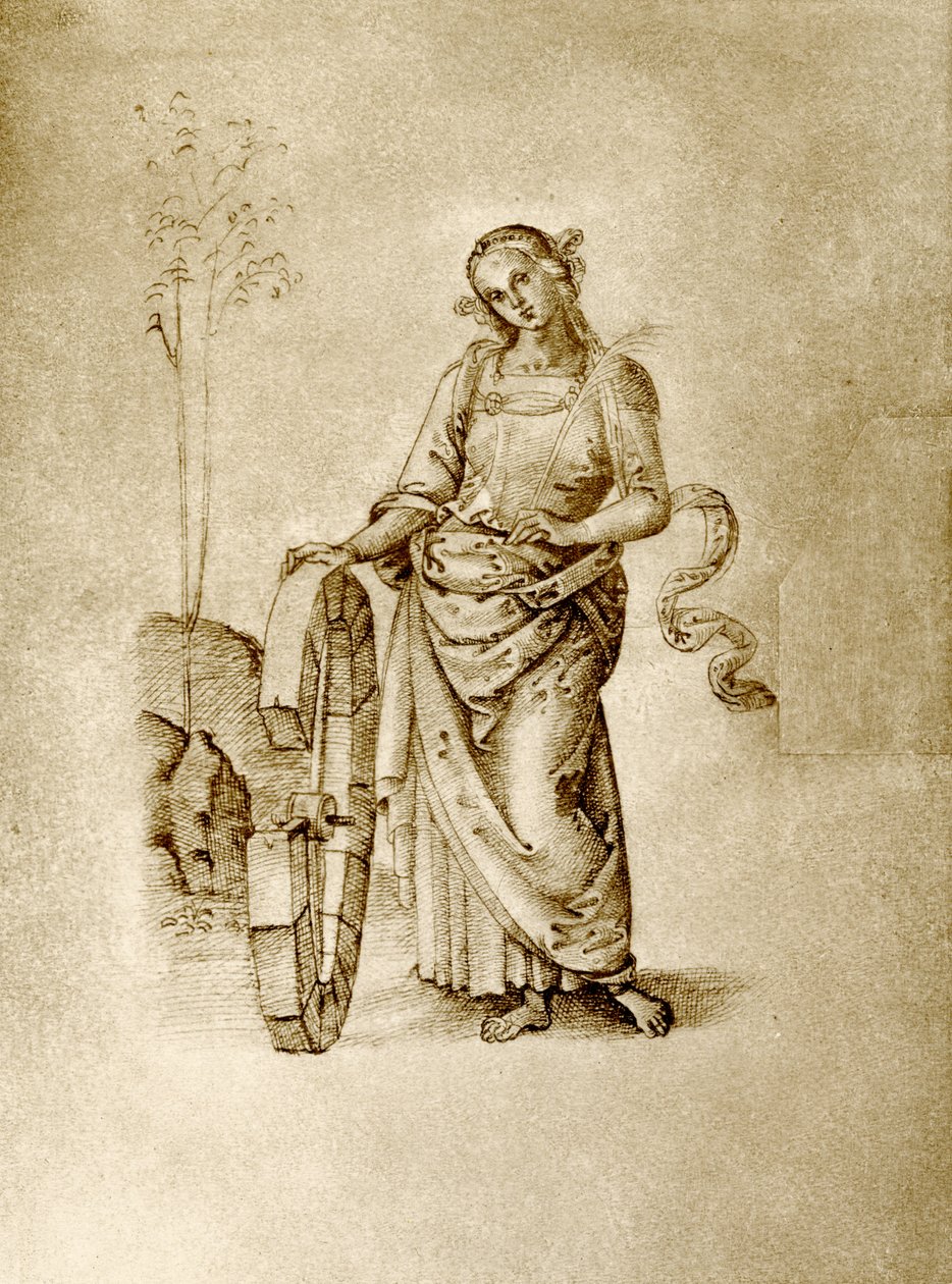 St. Catherine av Pietro Perugino