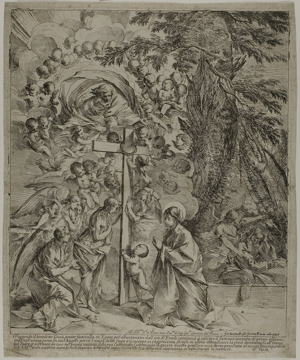 Drømmen om Saint Joseph av Pietro Testa