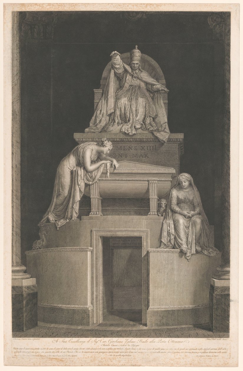 Graven til pave Clemens XIV av Pietro Vitali
