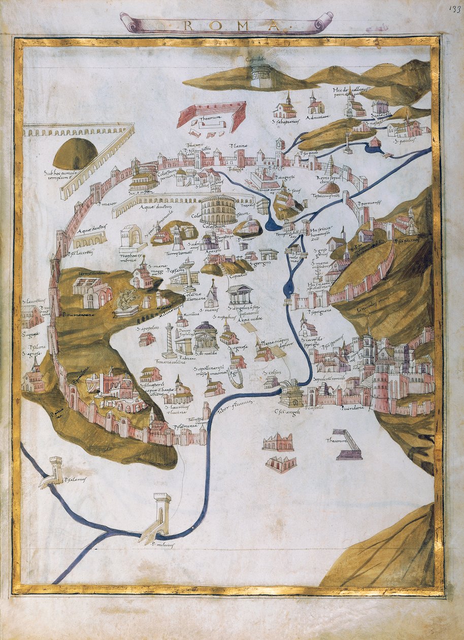 View of Rome   1414872   no       norwegian Successfully Translated  Original: Lichaam van een jongeman wordt uit een rivier getild The Body of a Young Man taken out of the water apparently dead in the sight of his distressed Parents / Corps dun Jeune-Homm av Pietro del Massaio