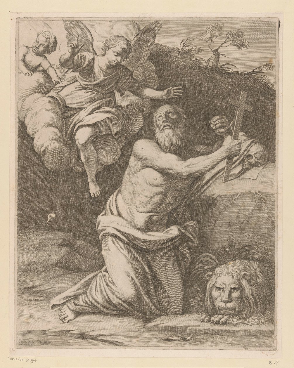 Saint Hieronymus i ørkenen av Pietro del Po