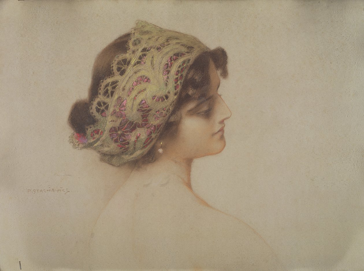 Venetian Crown (pastell på papir) av Piotr Stachiewicz