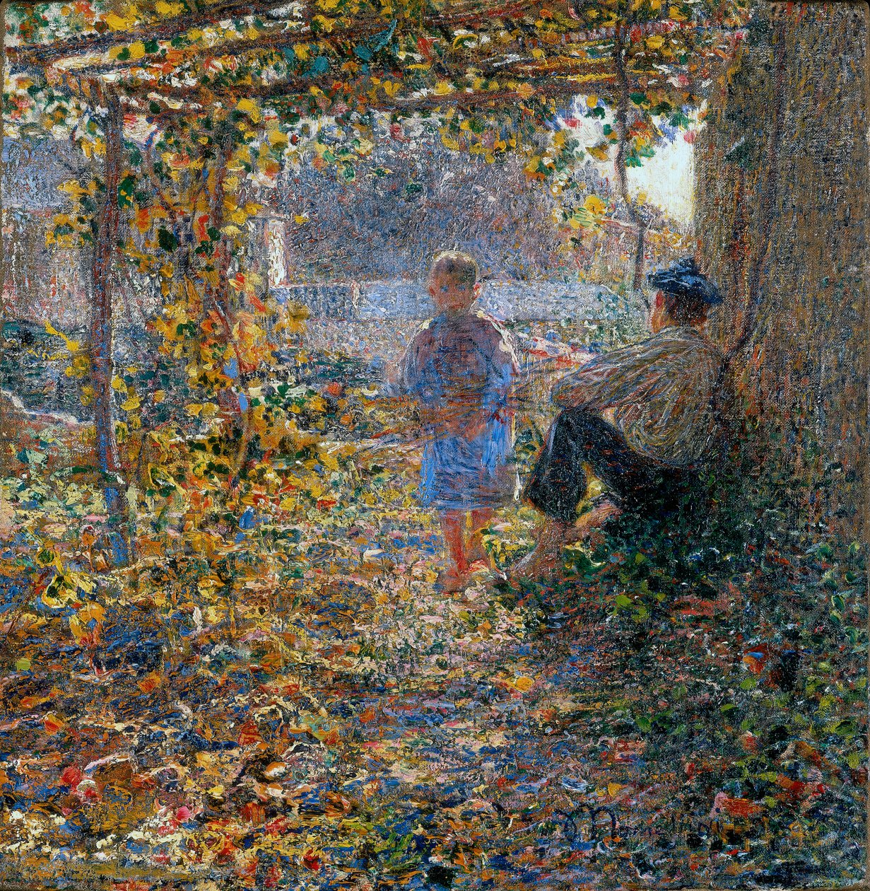 Marskveld (Under pergolaen) av Plinio Nomellini