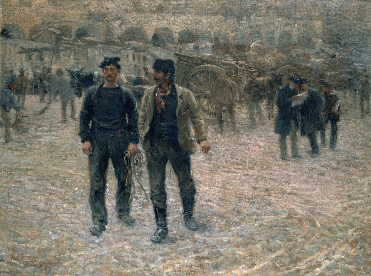 Lasteplassen, Genova, 1891 av Plinio Nomellini