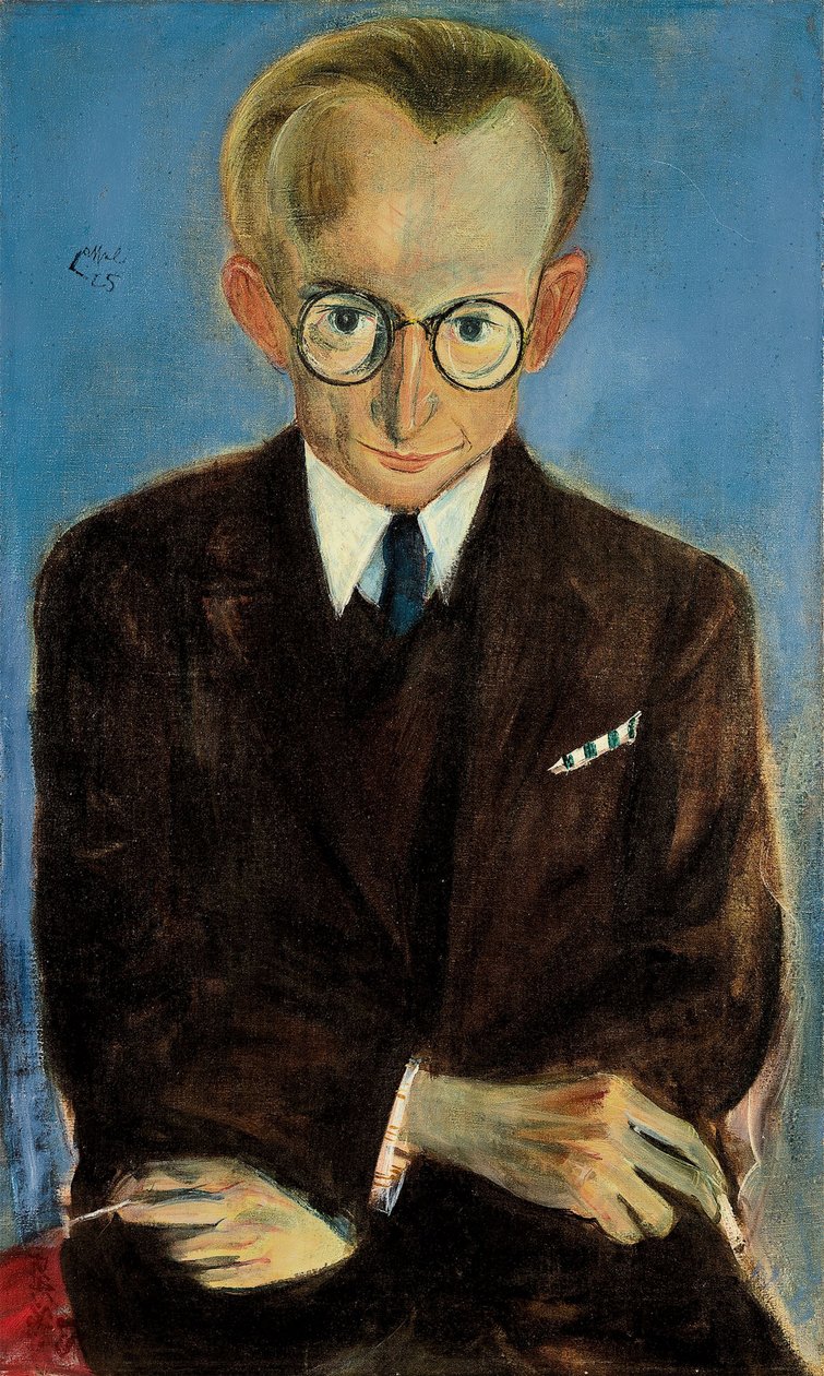 Portrett av Paul Fechter 1880-1958, 1925. av Pol Cassel