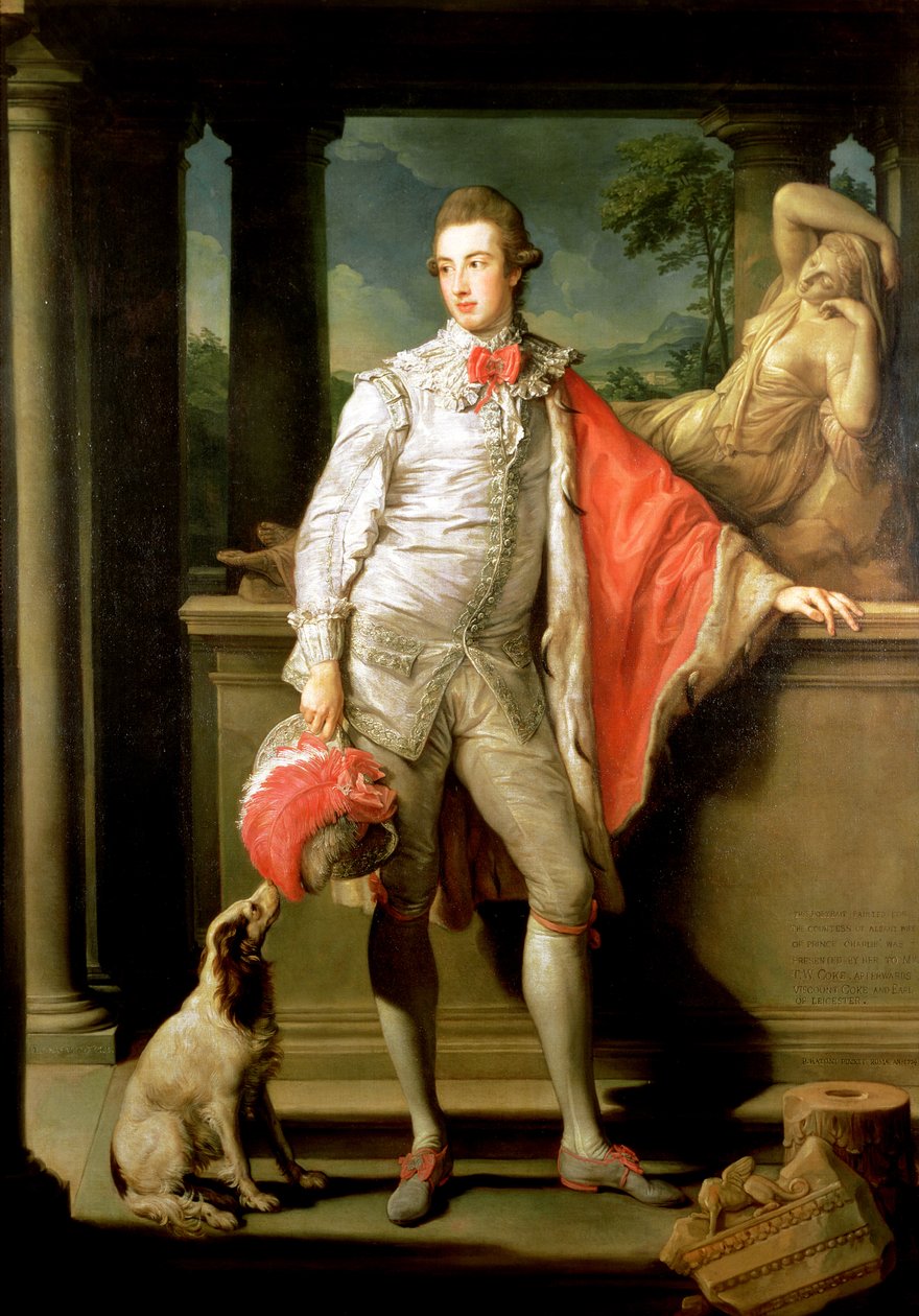 Thomas William Coke, (1752-1842) senere 1. jarl av Leicester (av den andre skapelsen) 1774 (for 1. jarl av 1. skapelse se 147993) av Pompeo Girolamo Batoni