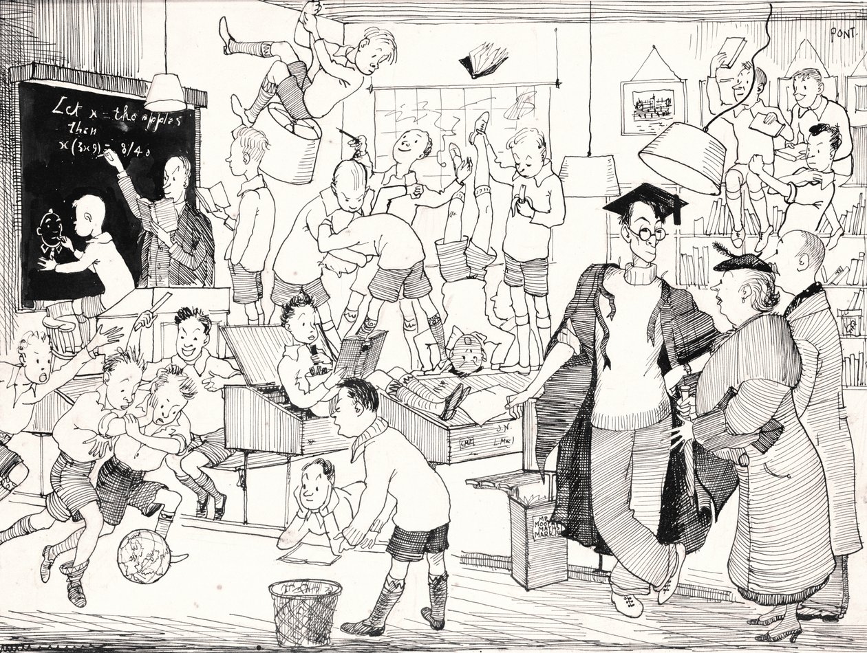 Selvfølgelig går vi rett ut for egoet her, Punch, 27. november 1935 av Pont 1908 40 Pont 1908 40