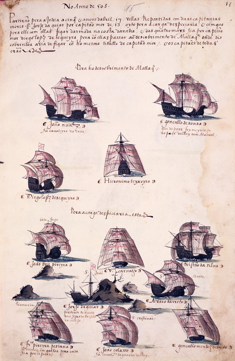 Ny ekspedisjon til India i 1508, fra 