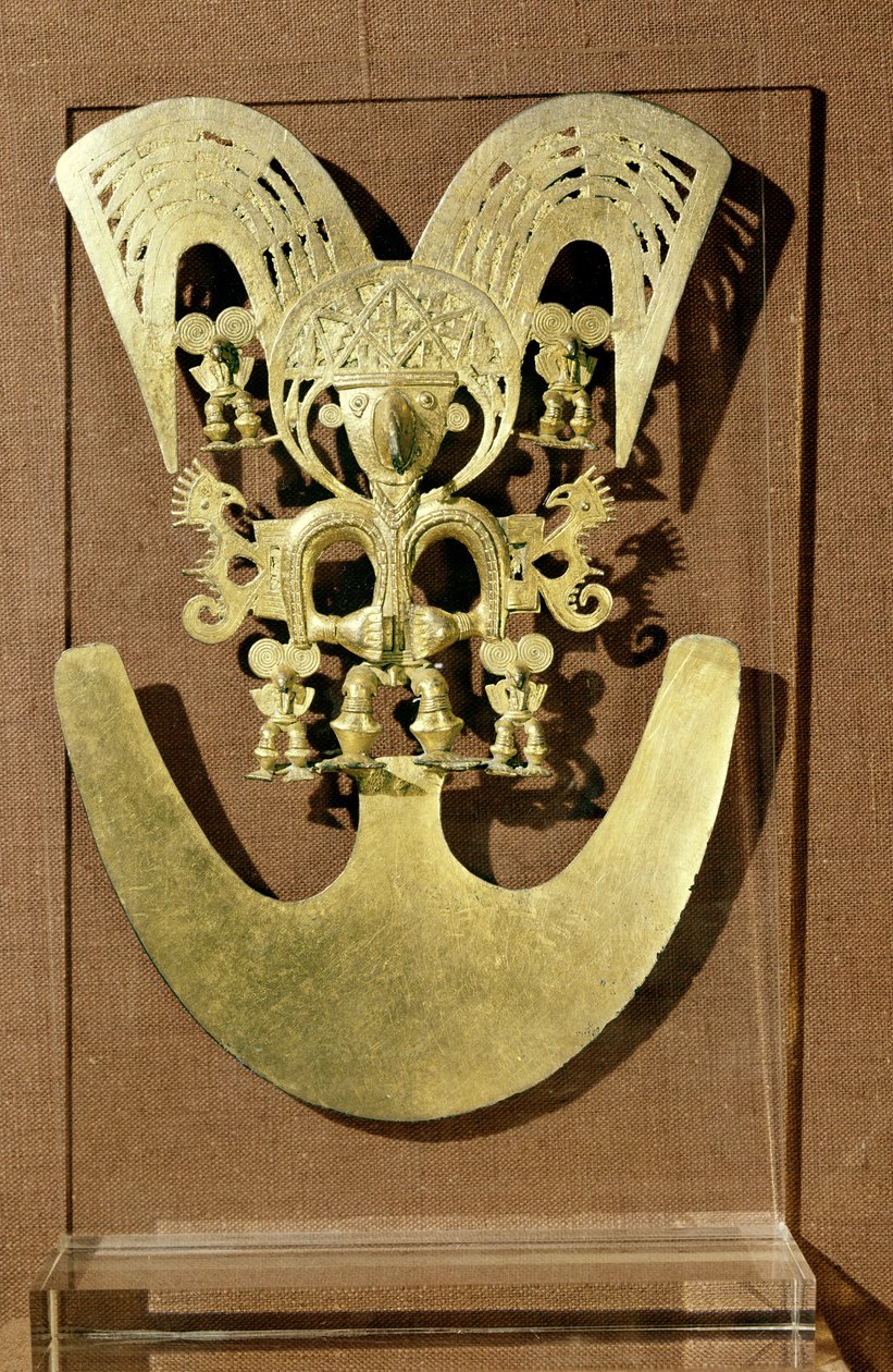 Pectoral, Quimbaya (gull) av Pre Columbian