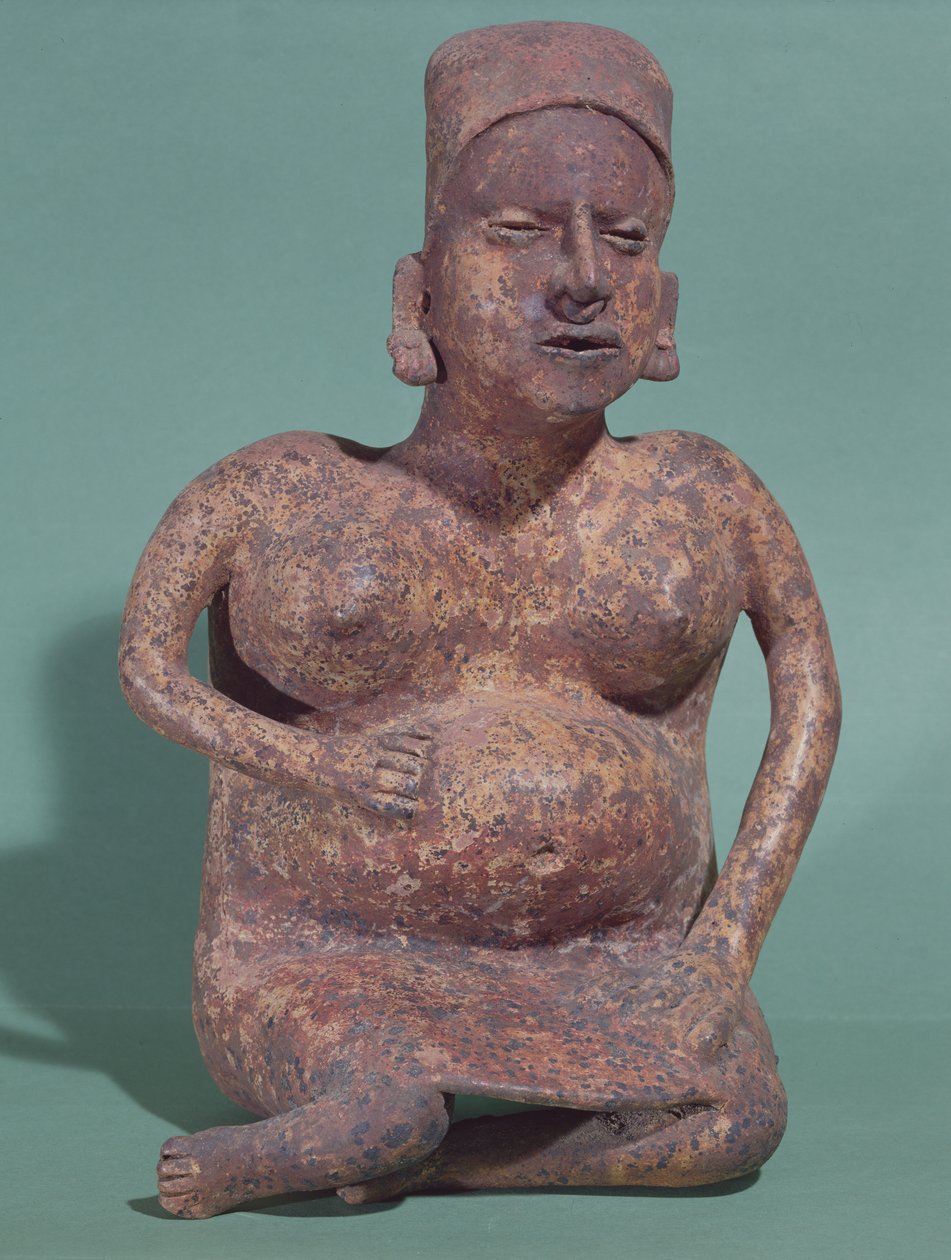 Gravid kvinne (keramikk) av Pre Columbian