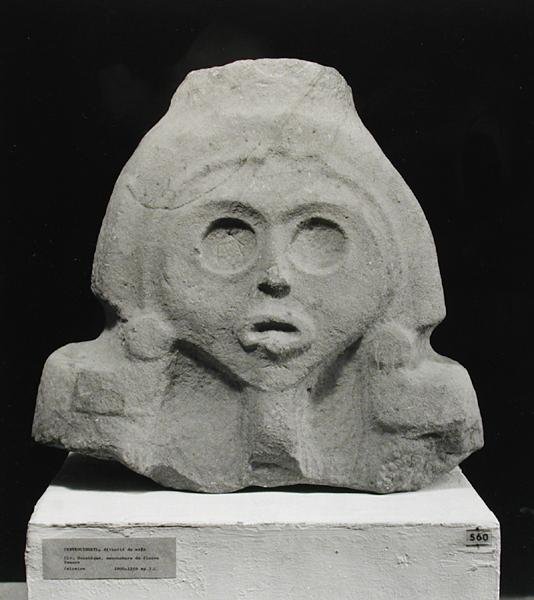 Leder for Centeocihuatl, maisgudinnen, Huastecan, ca. 1000-1250 (kalkstein) (bw pohto) av Pre Columbian Pre Columbian
