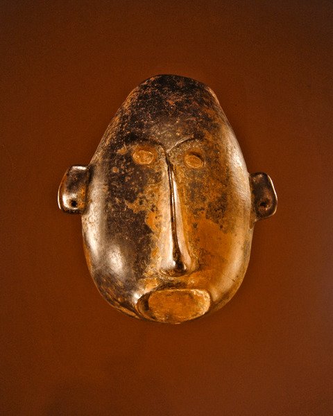 Maske, Colima Culture (keramikk) av Pre Columbian Pre Columbian
