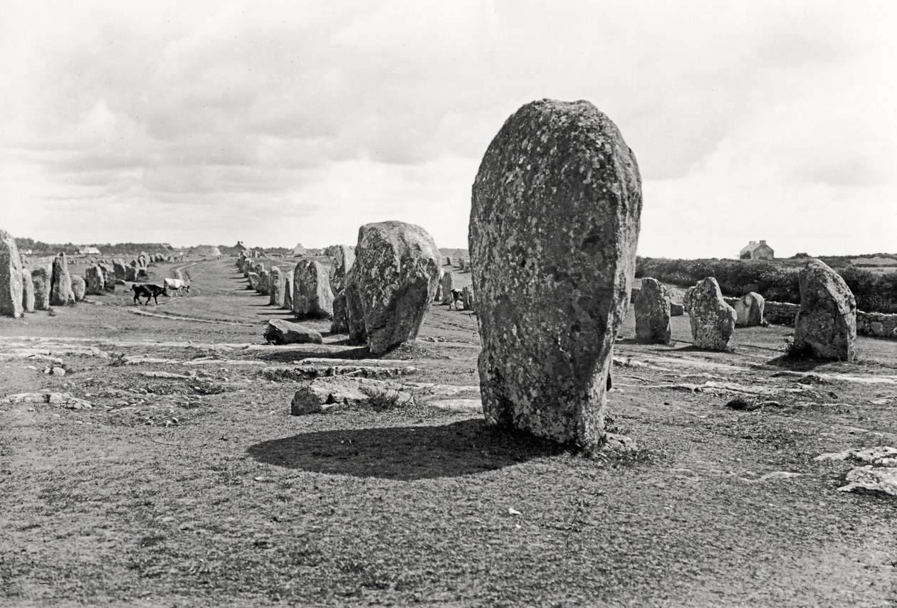 Justering av stående steiner, megalittisk, 4.-3. årtusen f.Kr. av Prehistoric