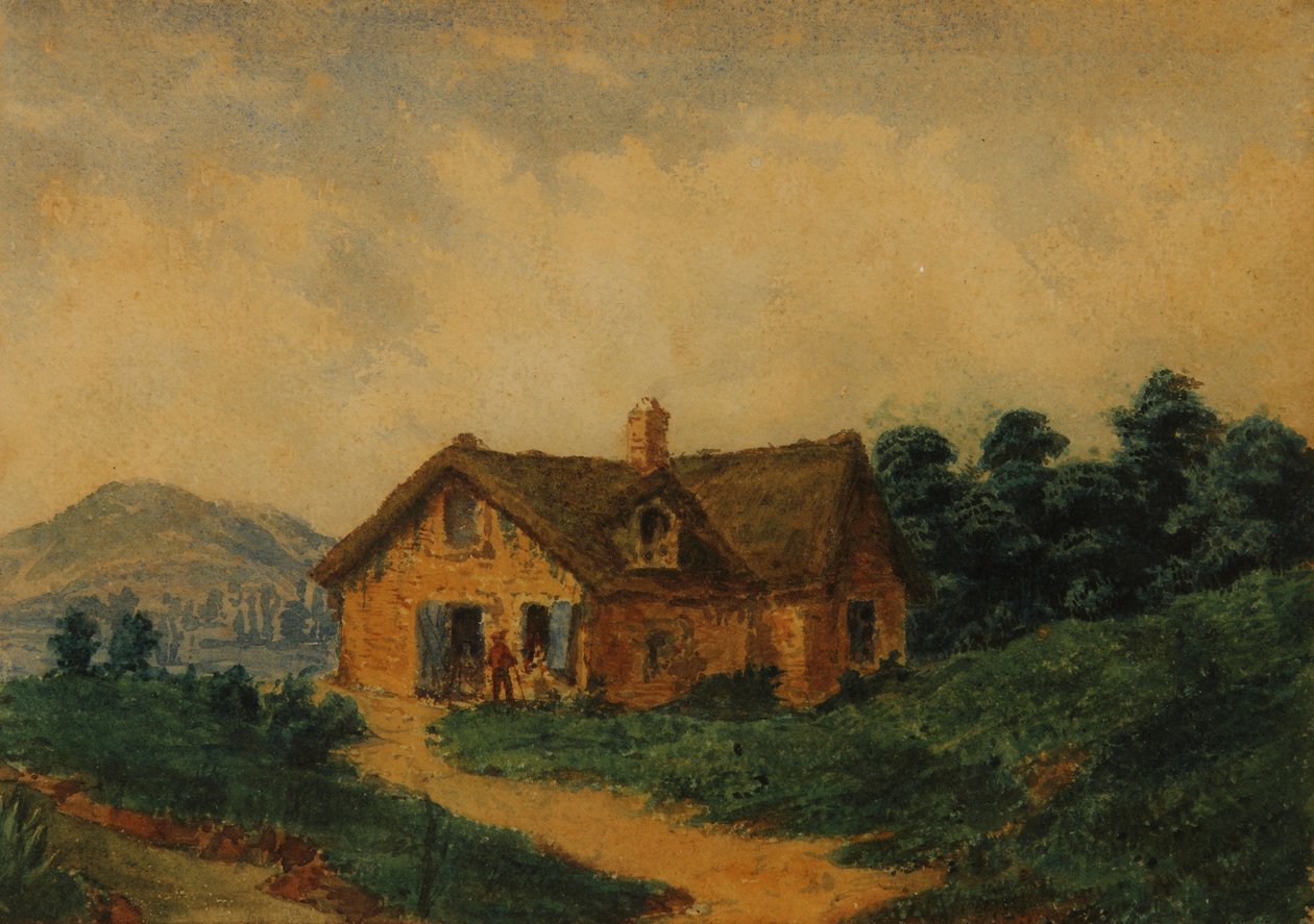 Landskap (European Farm) av Prilidiano Pueyrredon