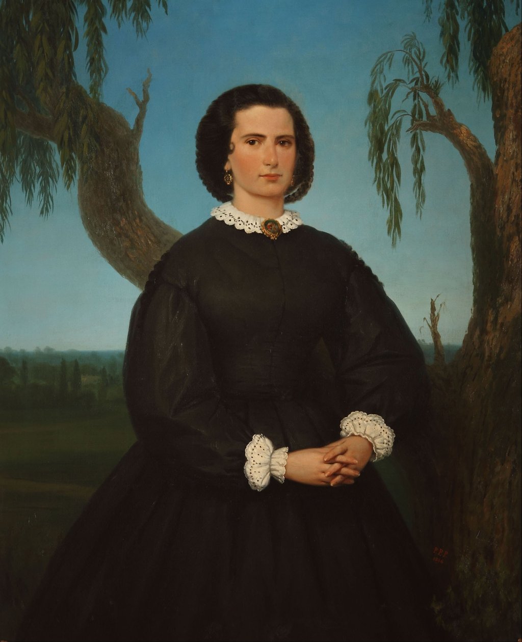 Portrett av Dona Josefa Saenz Valiente av Prilidiano Pueyrredon