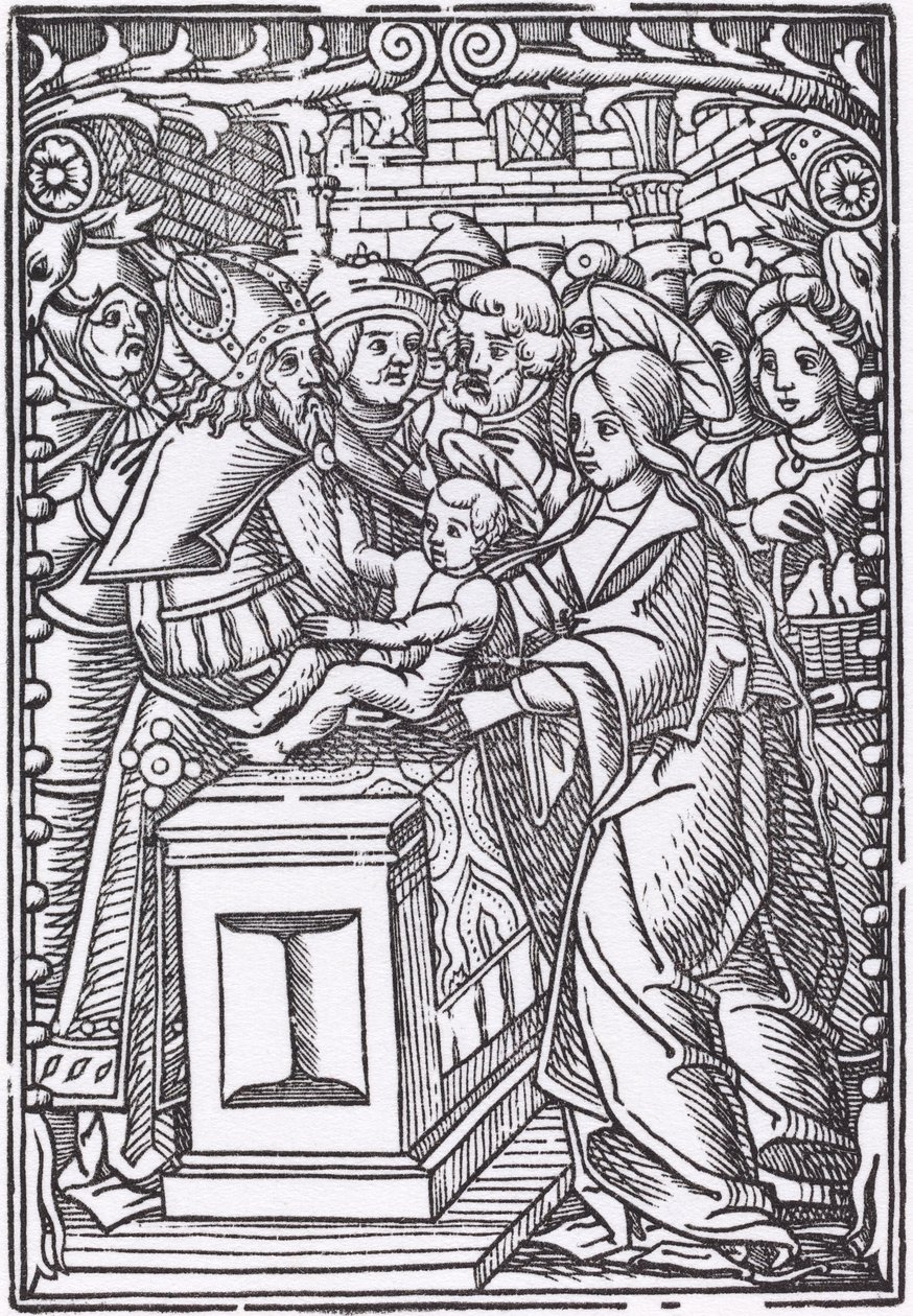 Presentasjon i tempelet av Probably French 16th Century