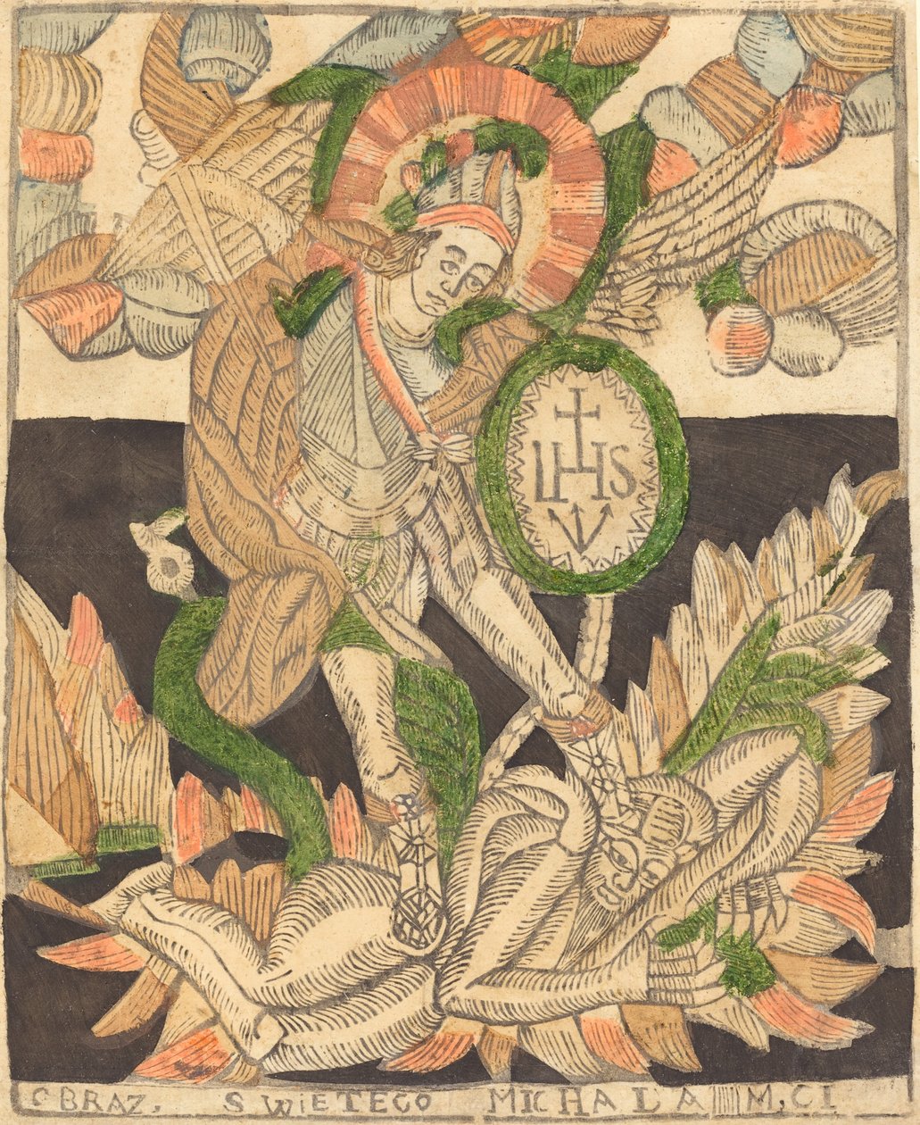 Saint Michael av Probably German 15th Century