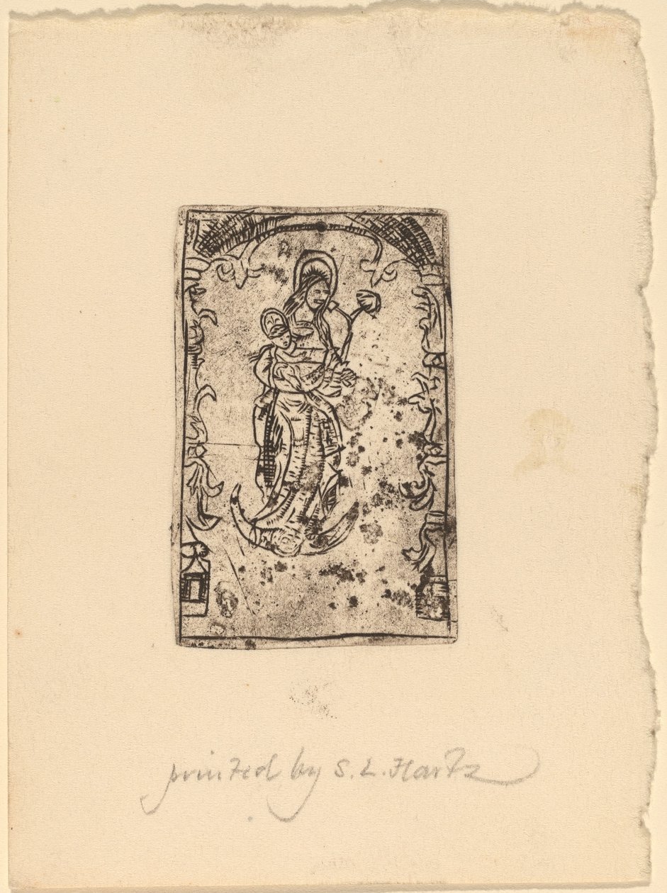 Madonna og barn av Probably Netherlandish 15th Century