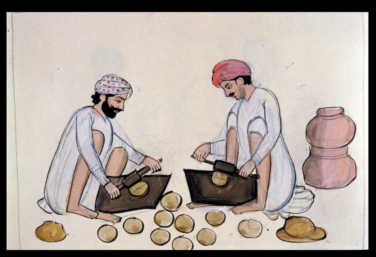 Pulse-cake Makers, ca. 1890 (wc på papir) av Punjabi School