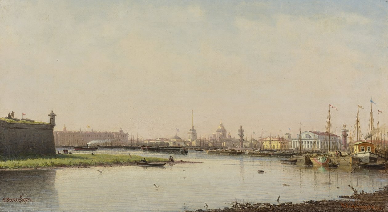 Utsikt over St. Petersburg av Pjotr ​​​​Petrowitsch Wereschtschagin
