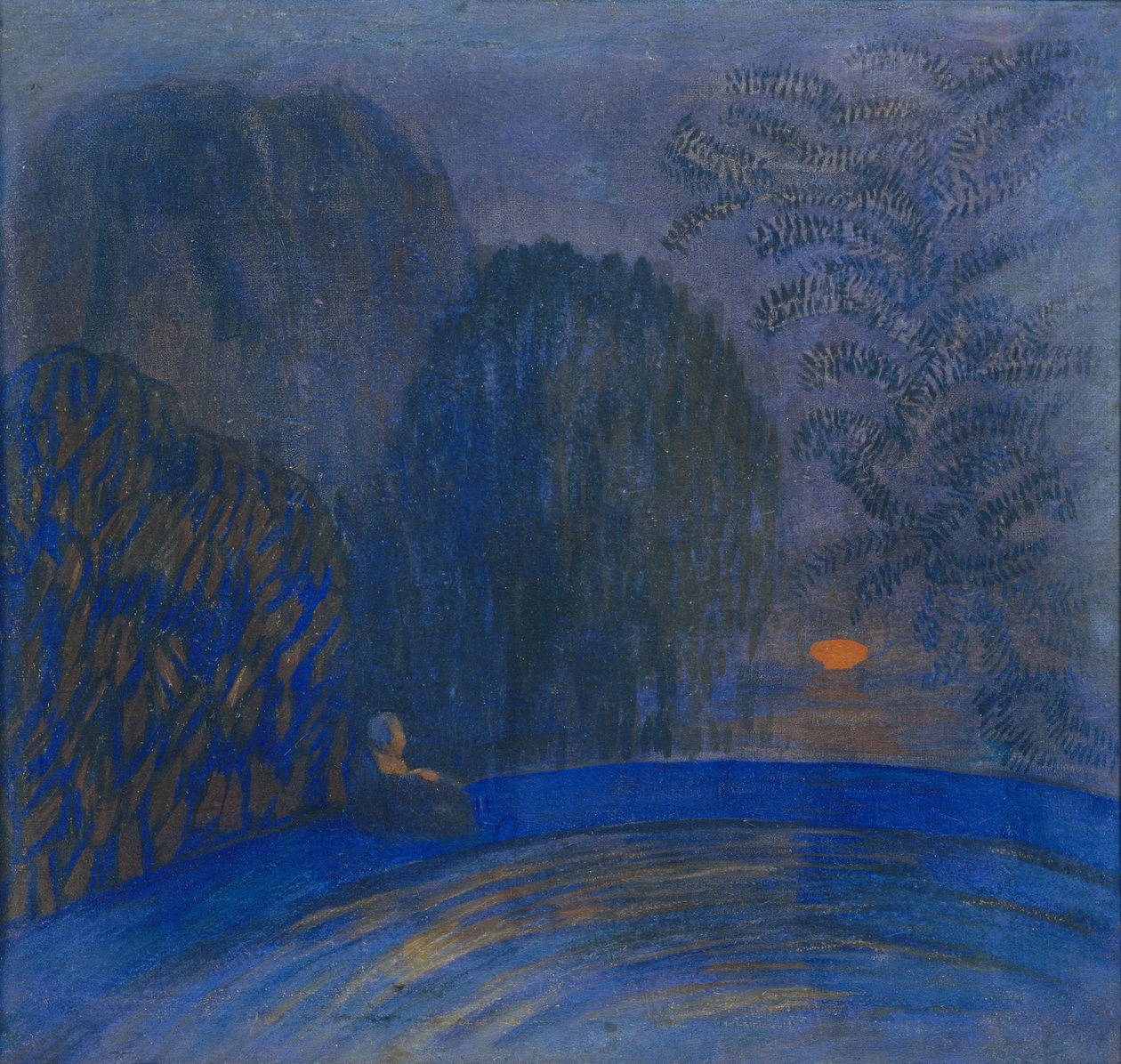 Månemotiv, 1906 av Pyotr Savvich Utkin