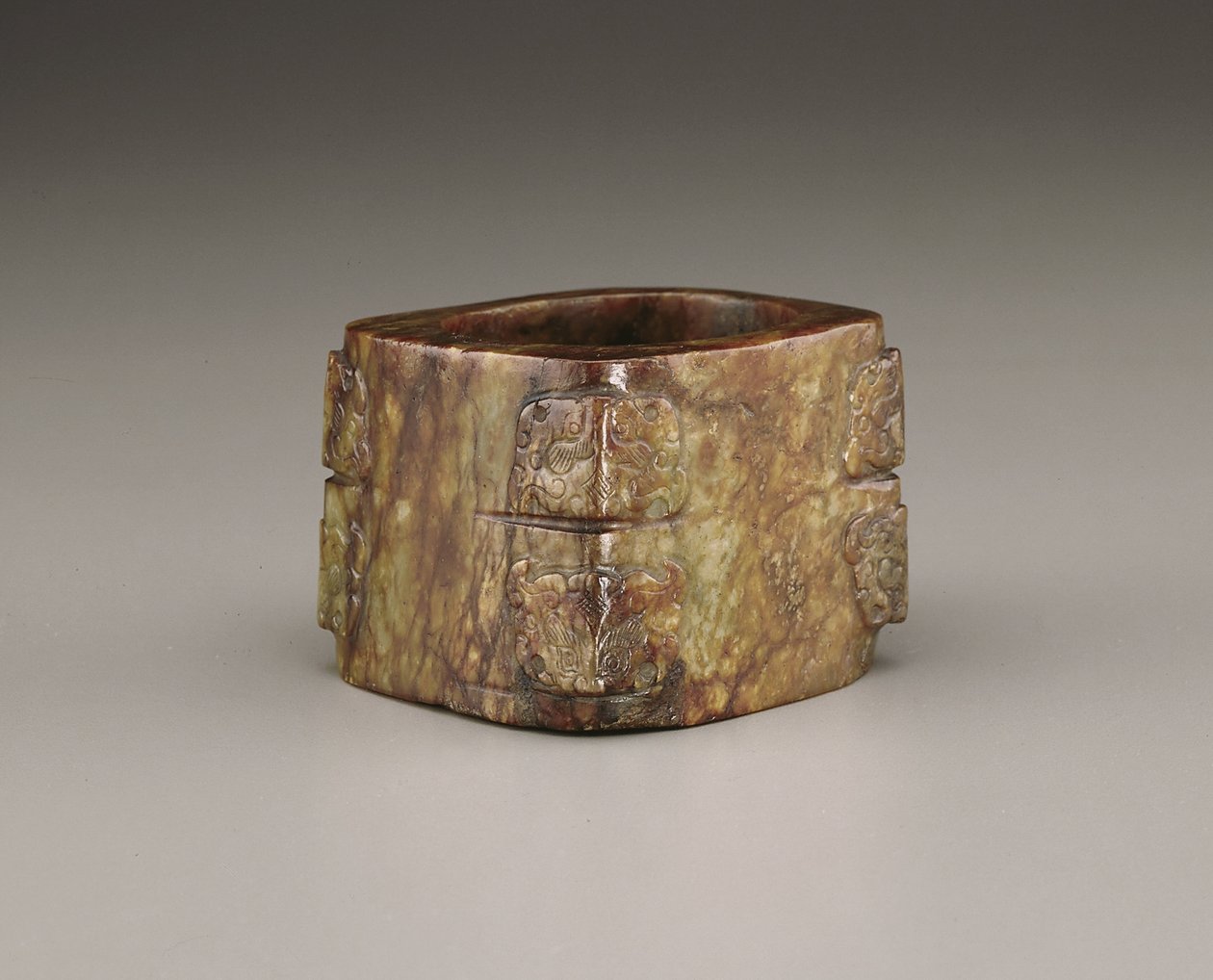 Cong (jade) av Qing Dynasty Chinese School