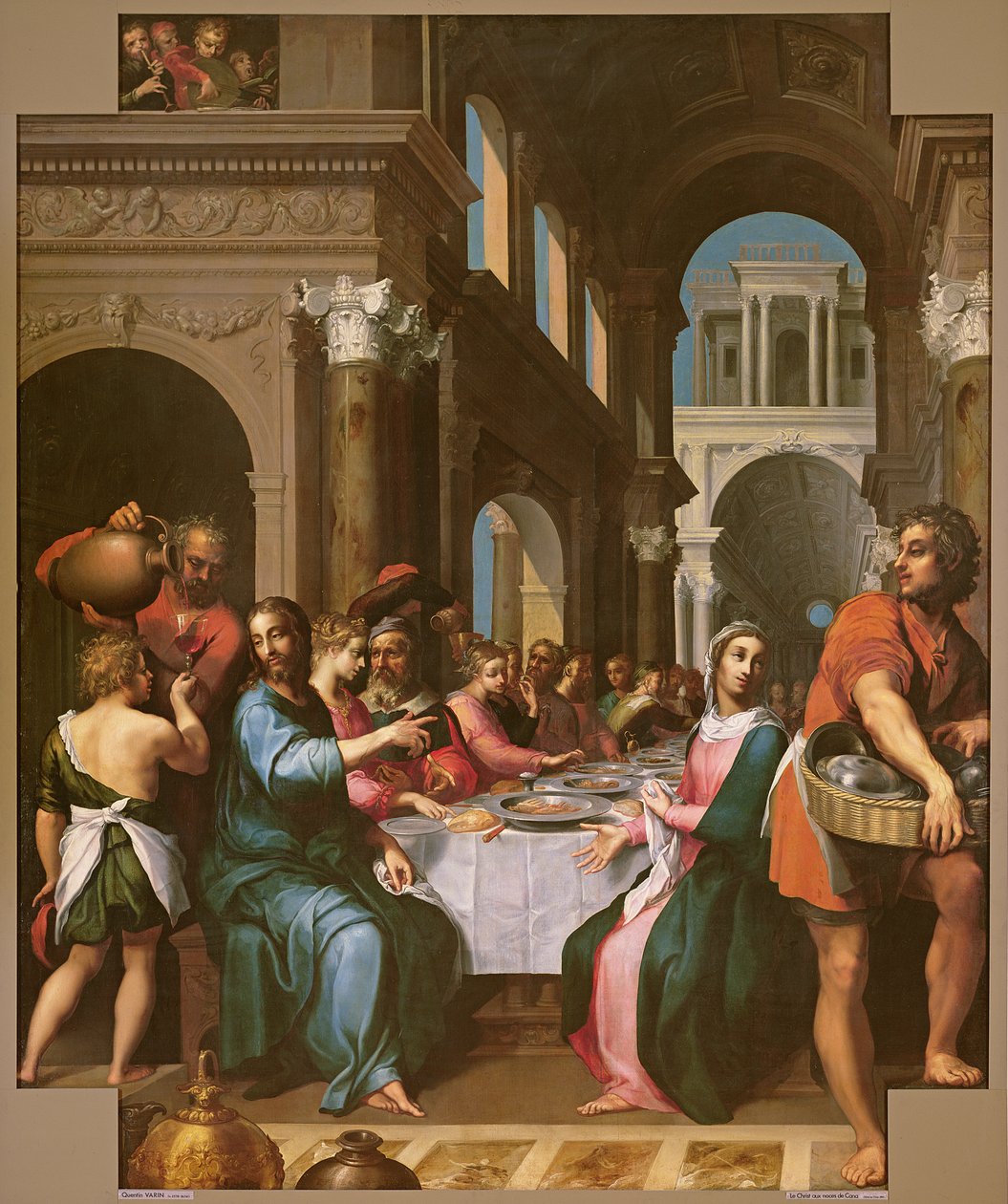 Ekteskapet i Kana, ca. 1618-20 av Quentin Varin