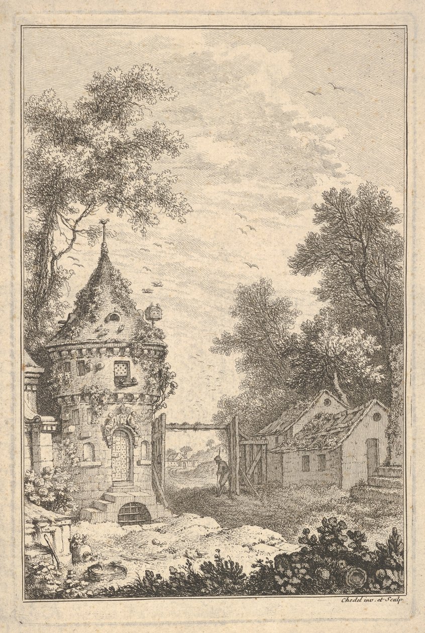 Hagescene.n.d. av Quentin Pierre Chedel