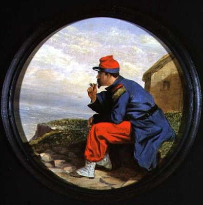 Portrett av en fransk soldat av R.W. Davids