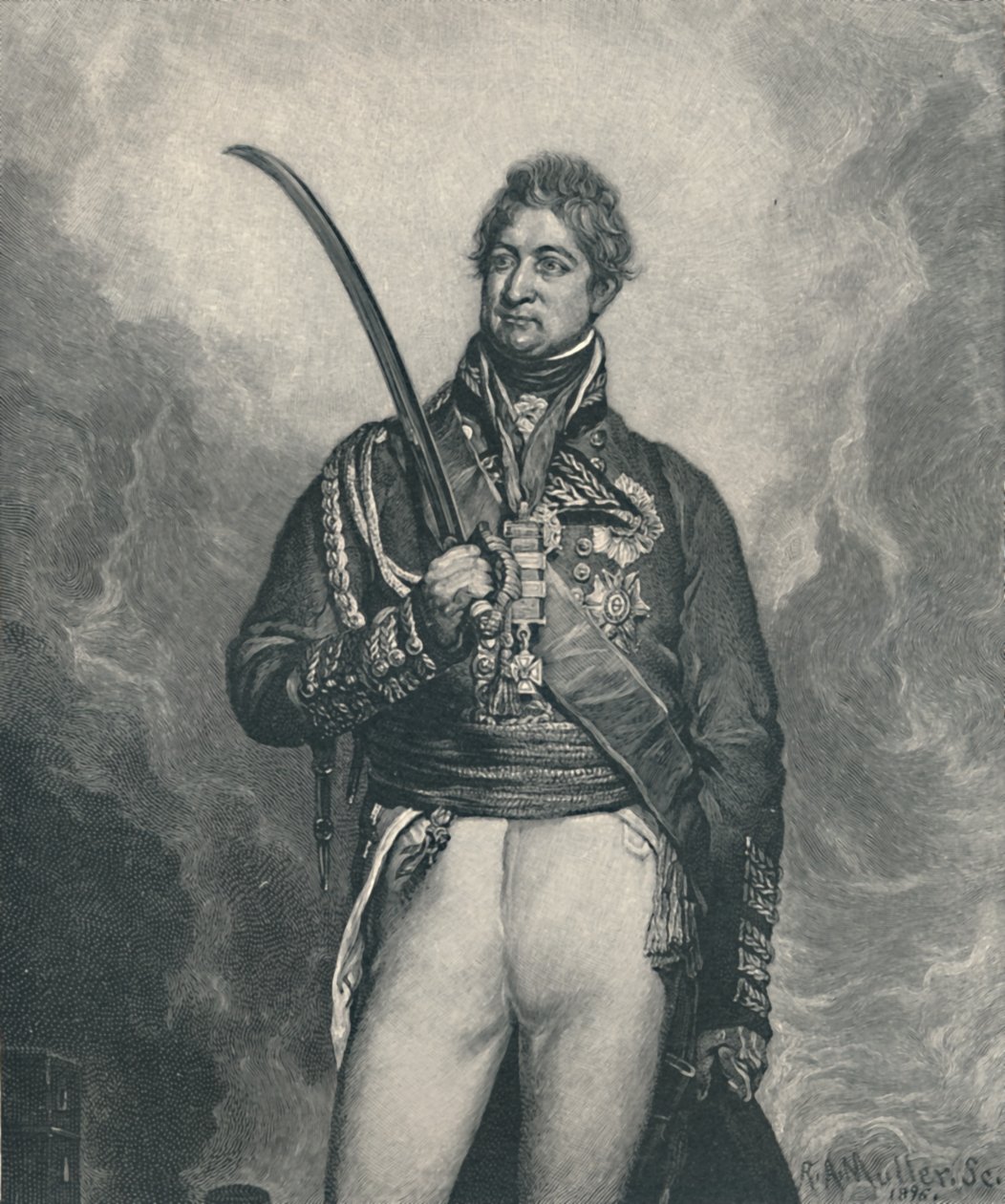 Sir Thomas Picton, c1810, 1896 av R. A. Muller