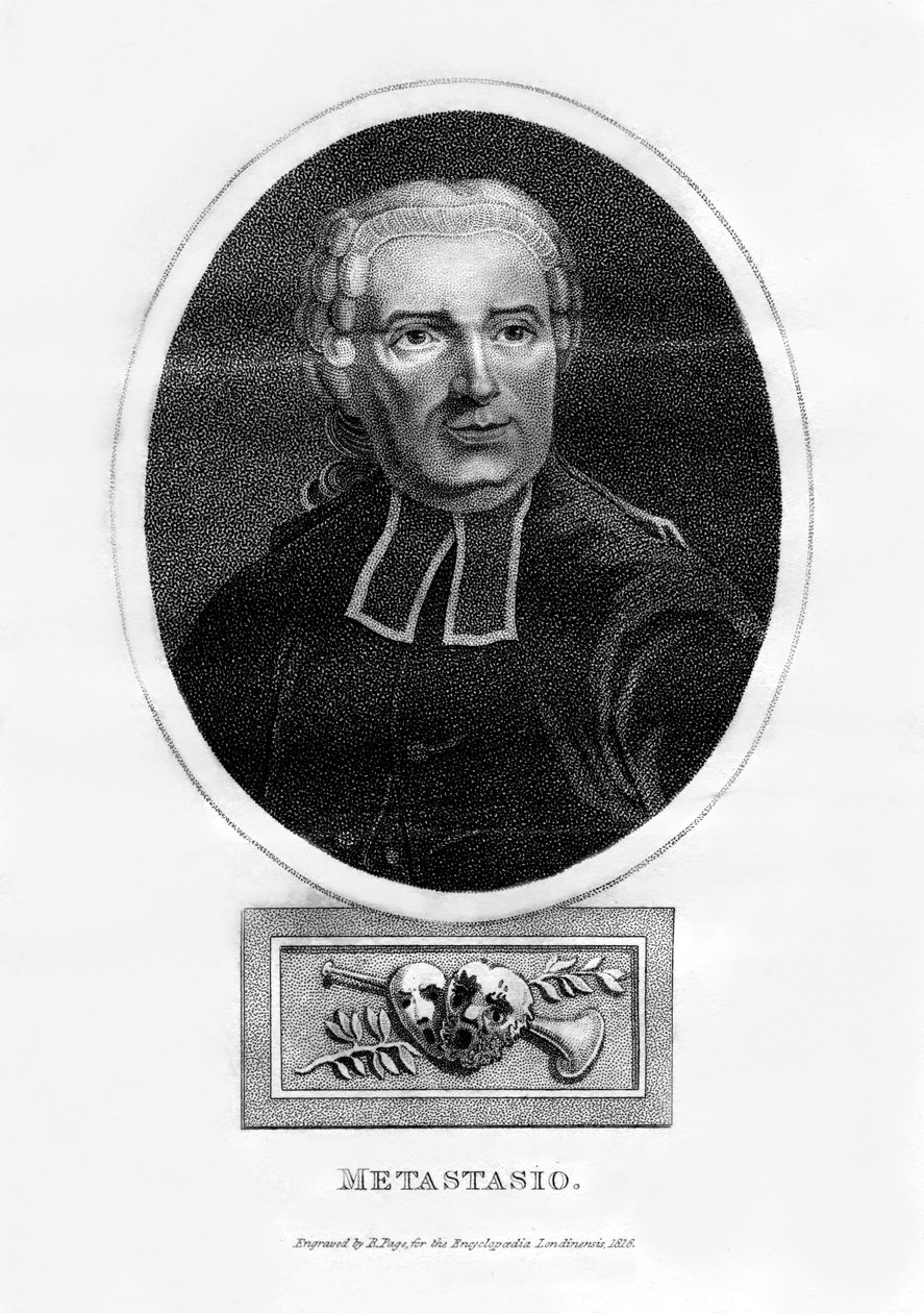 Metastasio , italiensk poet, 1816. av R. Page