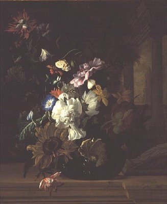 Vase med blomster av Rachel Ruysch