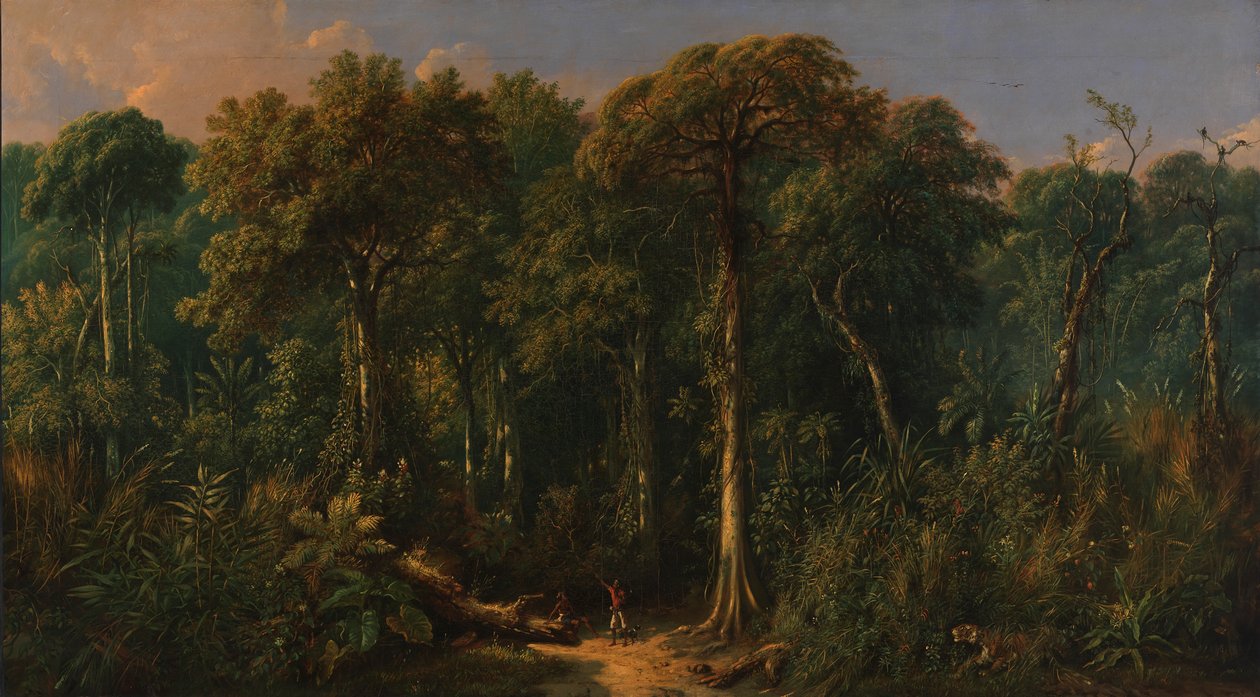 Javanesisk jungel, ca. 1860. av Raden Saleh
