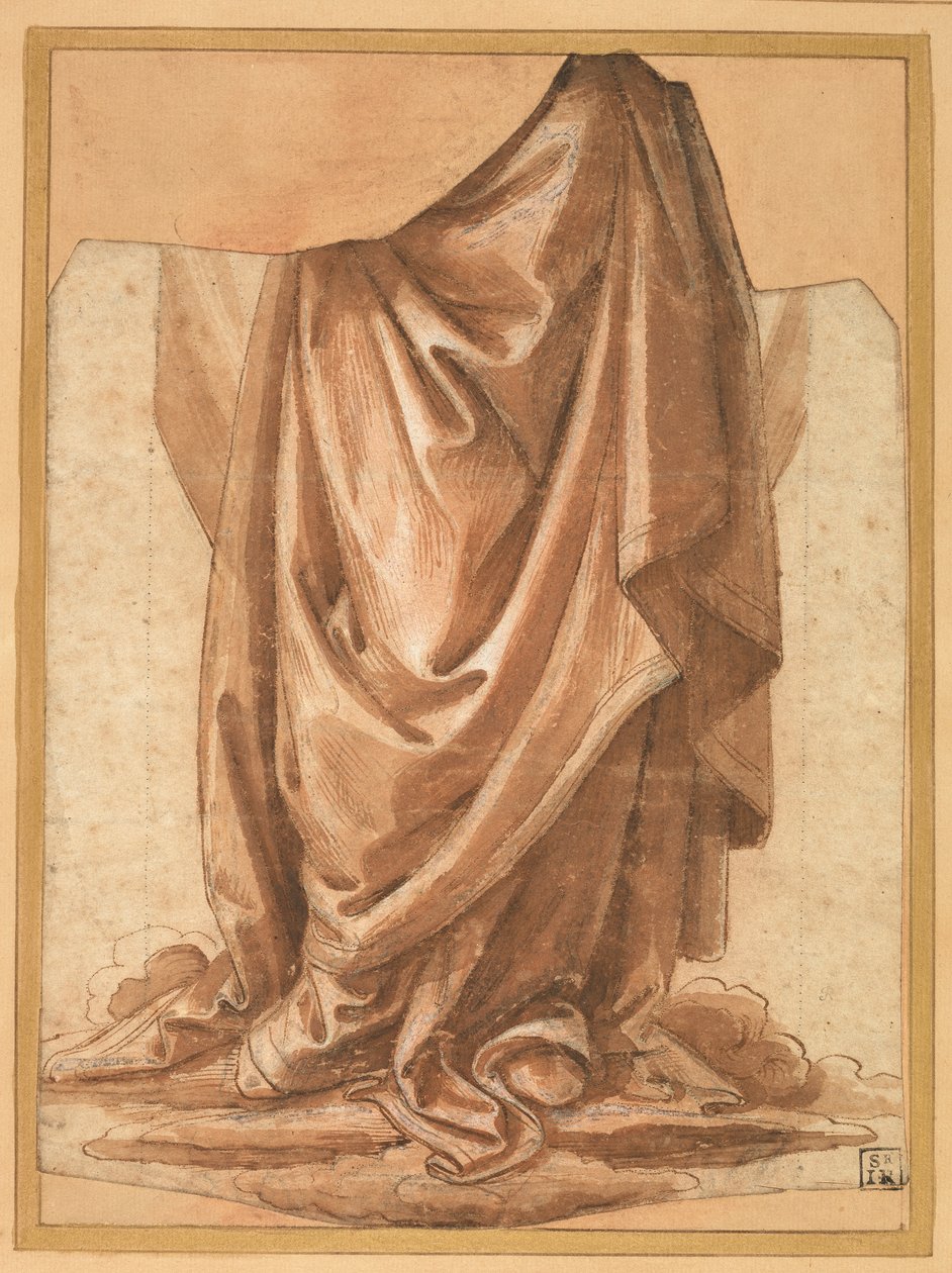 Draperistudie, før 1524 av Raffaellino del Garbo