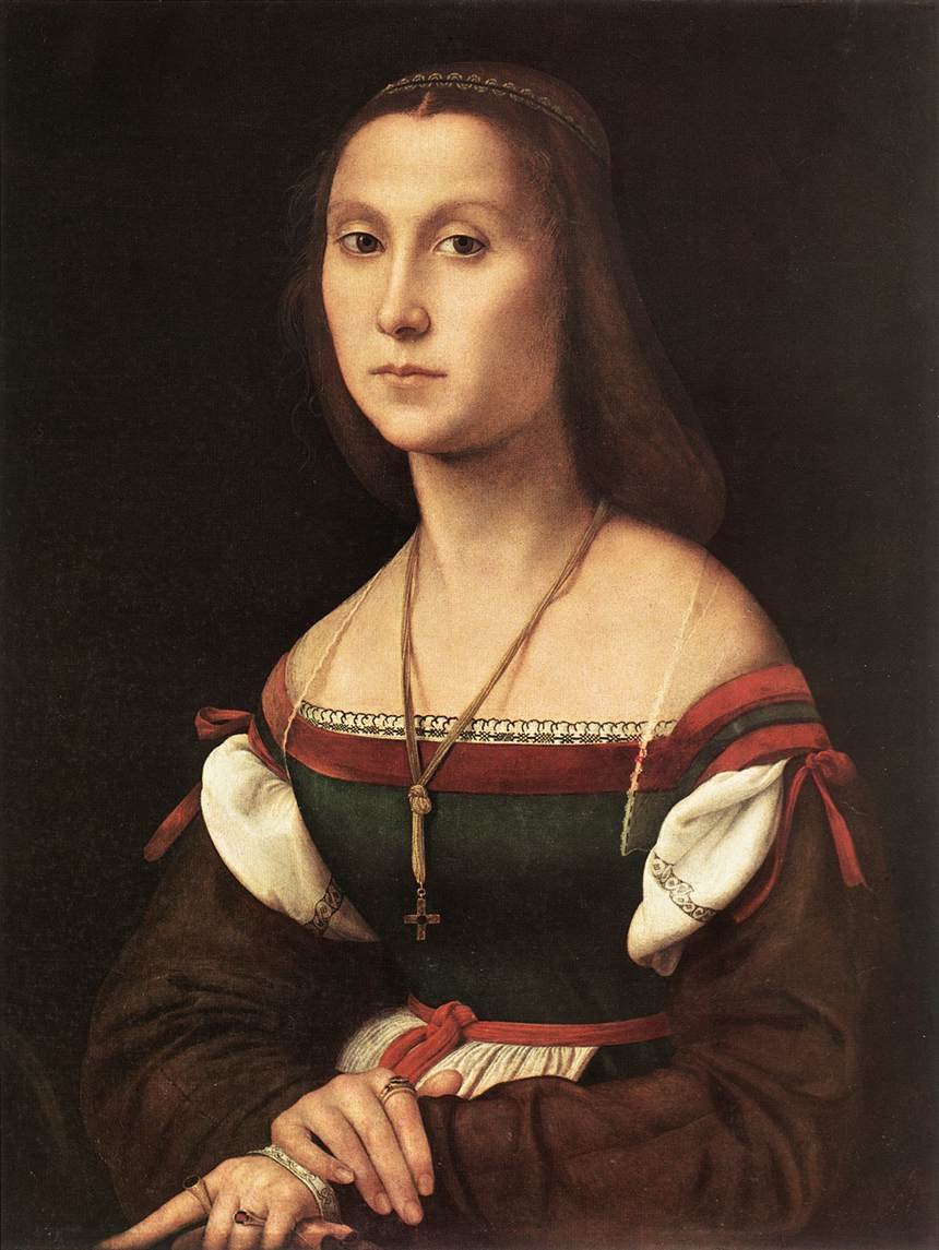 Portrett av en kvinne av Raffaello Sanzio Raphael