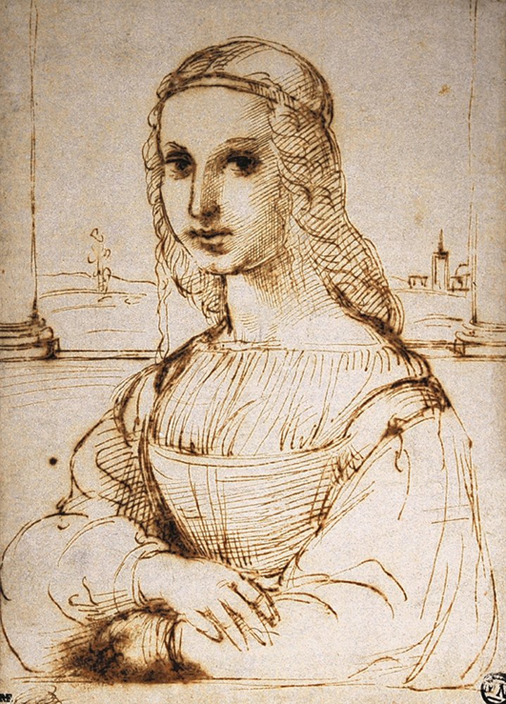 Portrett av en ung kvinne av Raffaello Sanzio Raphael
