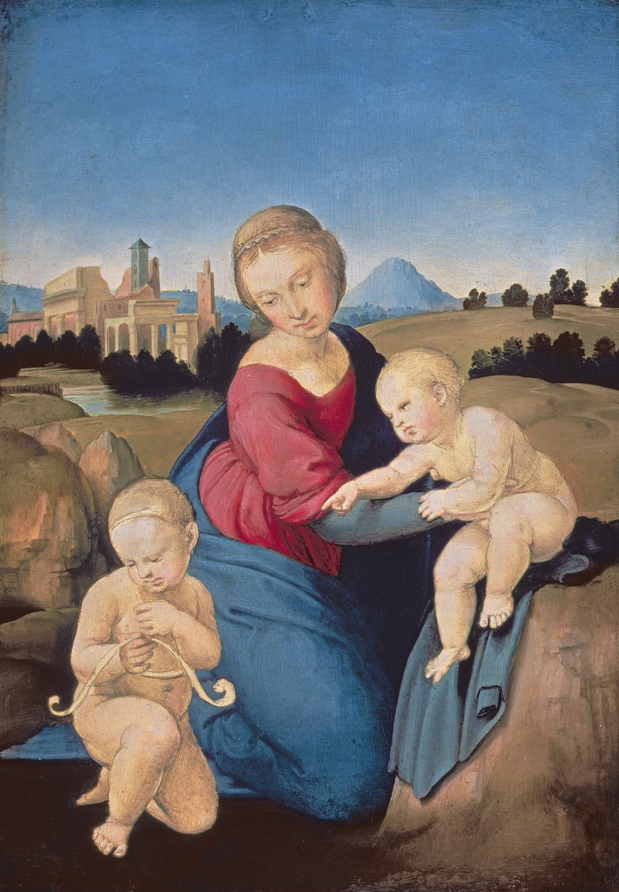 The Esterhazy Madonna, ca. 1507-08 (tempera og olje på poppelpanel) av Raffaello Sanzio Raphael