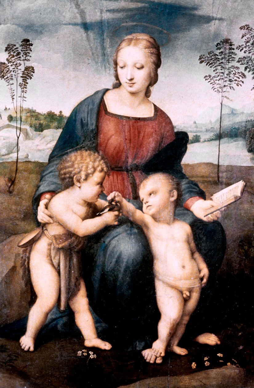 Madonna of the Goldfinch, 1507 av Raffaello Sanzio Raphael