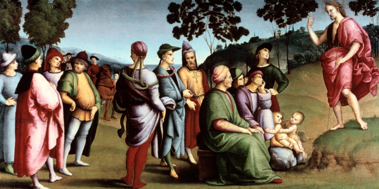 Døperen Johannes forkynner, 1505 av Raffaello Sanzio Raphael