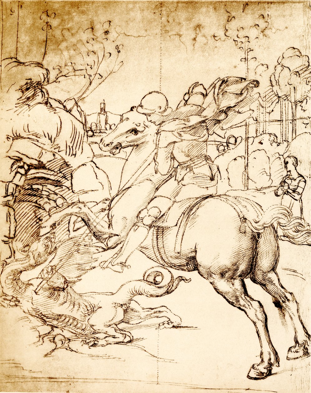 St. George dreper dragen av Raffaello Sanzio Raphael